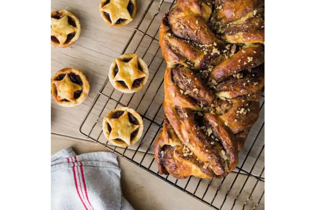 Holiday baking with festive desserts